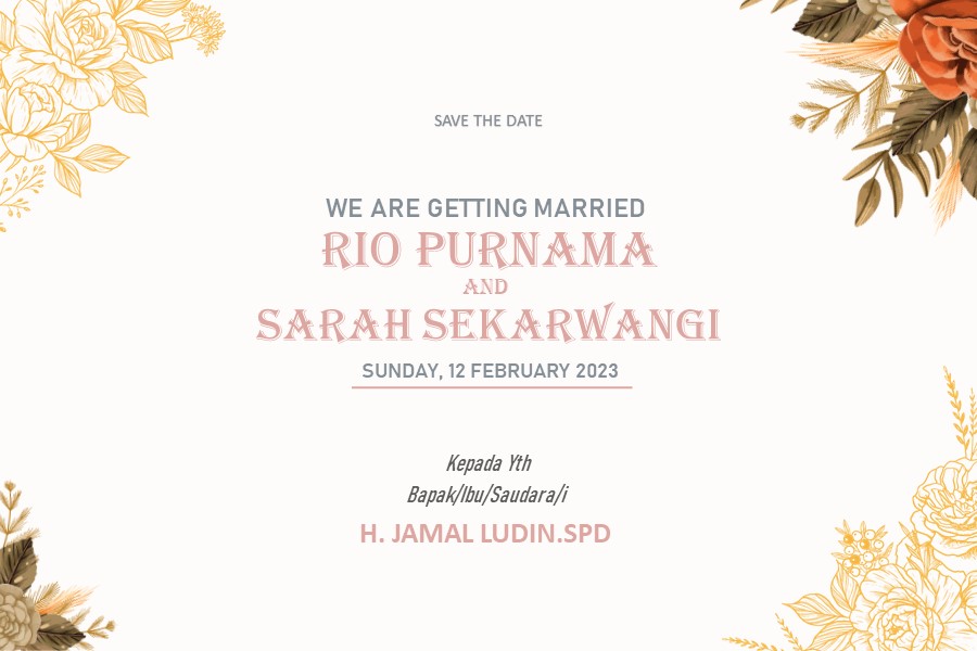 Love Beach Wedding Invitation